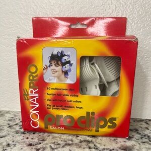 Conair Pro Clips Salon 10 Multipurpose Fits Tight‎ Small Jumbo XL Rollers NEW